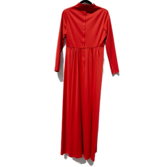 ♥️! Vintage House of Bianchi, Red Maxi Dress, Size S - Picture 4 of 7